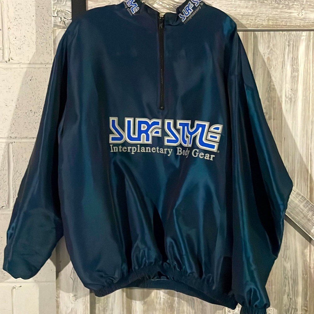 Retro-Surf Style 1/4 zip windbraker